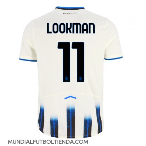 Camiseta Atalanta Ademola Lookman #11 Segunda Equipación Replica 2025-26 mangas cortas
